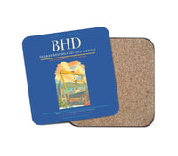 Thumbnail for George Best Belfast City Airport BHD Coaster 1-Piece - Blue