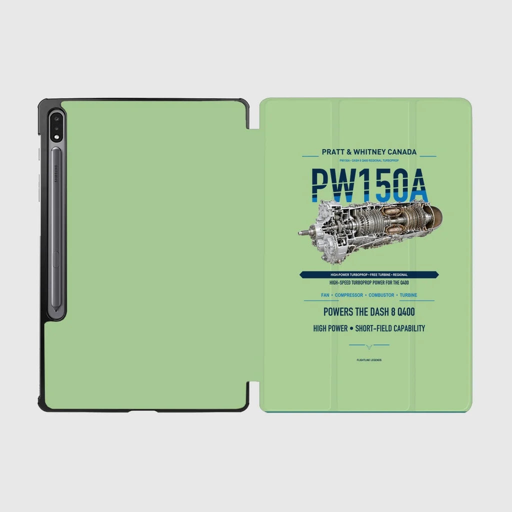 PW150A design on light green samsung tablet tablet case