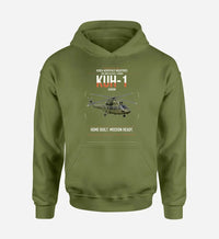 Thumbnail for Korea Aerospace Industries KUH-1 Surion design on green army double-side hoodie, single-side print