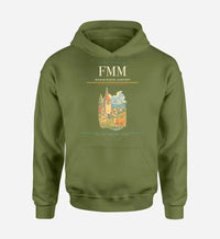Thumbnail for Memmingen Airport (FMM) design on green army hoodie single-side print