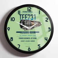 Thumbnail for TFE731 design on light green framed wall clock