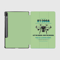 Thumbnail for Inspired Flight IF1200A design on light green samsung tablet tablet case