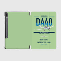 Thumbnail for Diamond DA40 design on light green samsung tablet tablet case