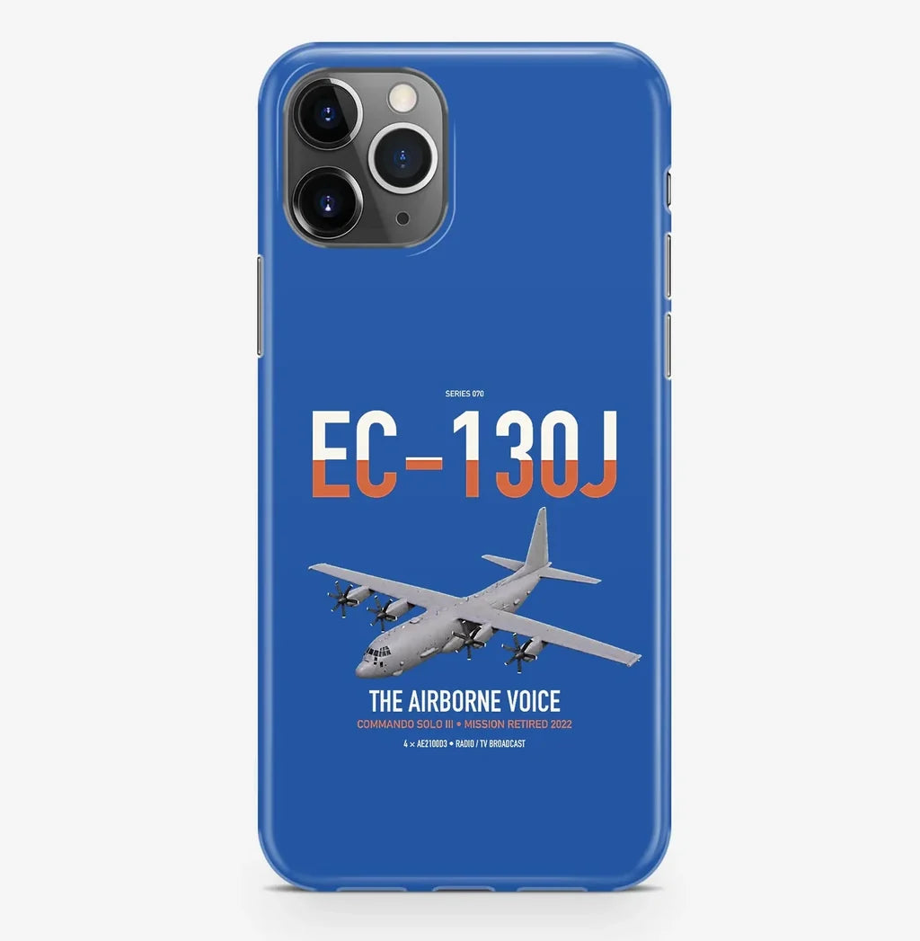 EC-130J Commando Solo III design on blue magsafe iphone case, for iPhone Pro Max