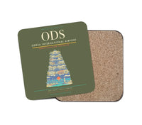 Thumbnail for Odesa International Airport ODS Coaster 1-Piece - Green Army