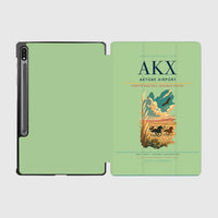 Thumbnail for Aktobe Airport (AKX) design on light green samsung tablet tablet case