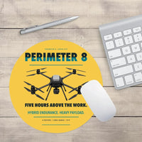 Thumbnail for Skyfront Perimeter 8 design on yellow round mouse pad