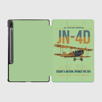 Thumbnail for Curtiss JN-4D Jenny design on light green samsung tablet tablet case