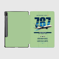 Thumbnail for Boeing 787-8 Dreamliner design on light green samsung tablet tablet case