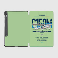 Thumbnail for Cessna 150M design on light green samsung tablet tablet case