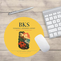 Thumbnail for Fatmawati Soekarno Airport (BKS) design on yellow round mouse pad