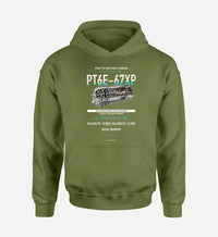 Thumbnail for PT6E-67XP design on green army hoodie single side
