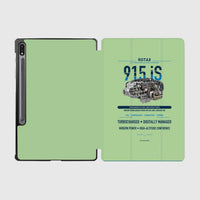 Thumbnail for 915 iS design on light green samsung tablet tablet case