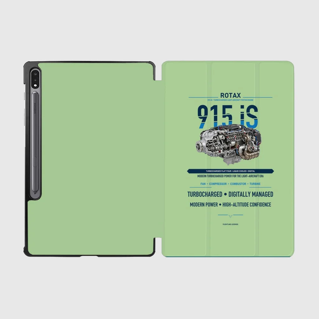 915 iS design on light green samsung tablet tablet case