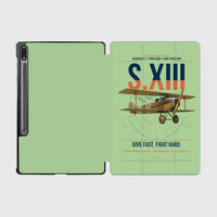 Thumbnail for SPAD S.XIII C.1 design on light green samsung tablet tablet case