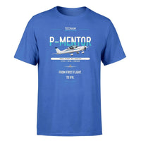 Thumbnail for Tecnam P-Mentor design on blue t-shirt, single-side print