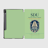 Thumbnail for Santos Dumont Airport (SDU) design on light green samsung tablet tablet case