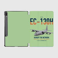 Thumbnail for EC-130H Compass Call design on light green samsung tablet tablet case
