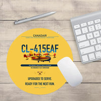 Thumbnail for Canadair CL-415EAF design on yellow round mouse pad
