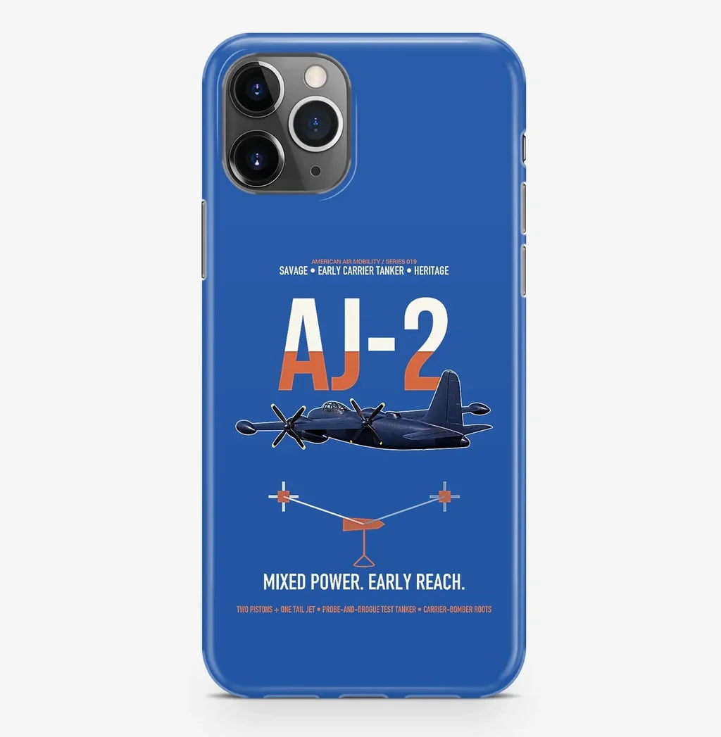AJ-2 Savage Tanker design on blue magsafe iphone case, for iPhone Pro Max