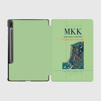 Thumbnail for Molokai Airport (MKK) design on light green samsung tablet tablet case