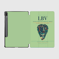 Thumbnail for Leon-Mba International Airport (LBV) design on light green samsung tablet tablet case