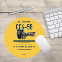 Thumbnail for CF6-50 design on yellow round mouse pad