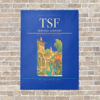 Thumbnail for Treviso Airport TSF vertical canvas print - no frame - blue background