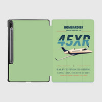 Thumbnail for Bombardier Learjet 45XR design on light green samsung tablet tablet case