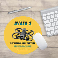 Thumbnail for DJI Avata 2 design on yellow round mouse pad