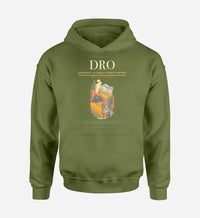 Thumbnail for Durango–La Plata County Airport (DRO) design on green army hoodie single-side print