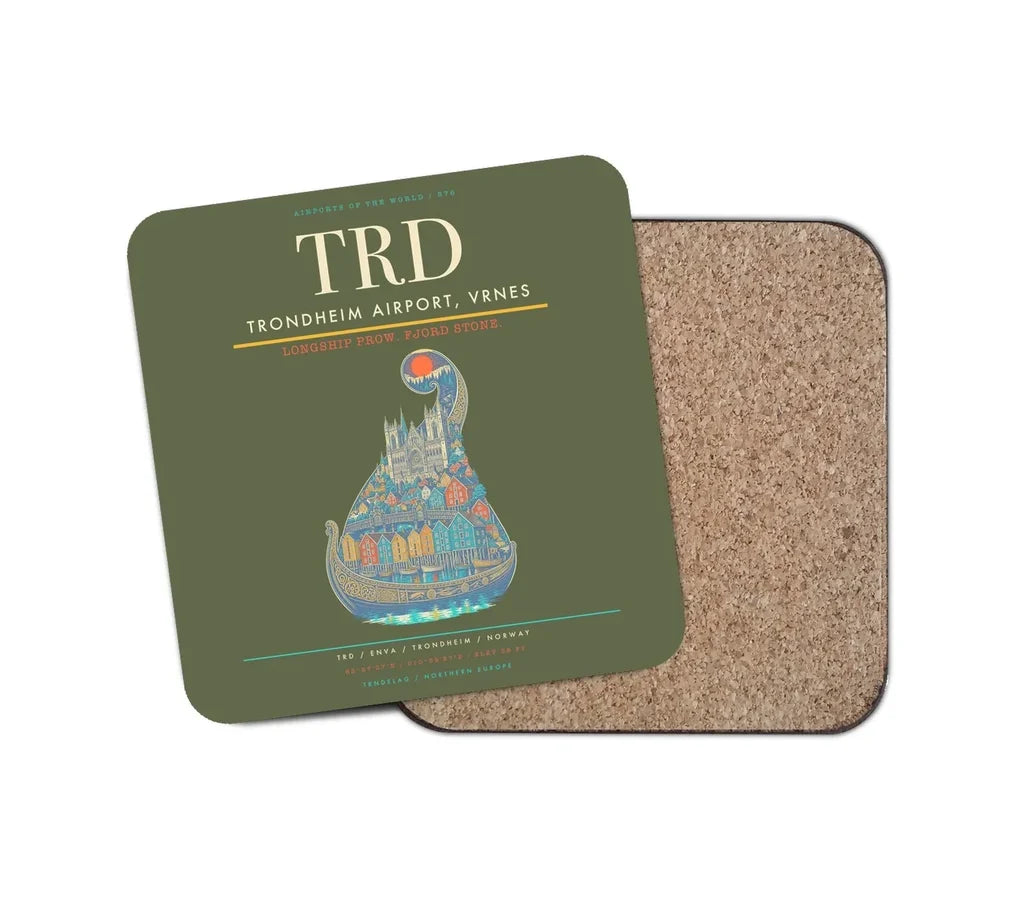 Trondheim Airport Vrnes TRD Coaster 1-Piece - Green Army