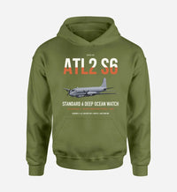 Thumbnail for Atlantique 2 Standard 6 design on green army double-side hoodie, single-side print