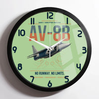 Thumbnail for AV-8B Harrier II design on light green framed wall clock