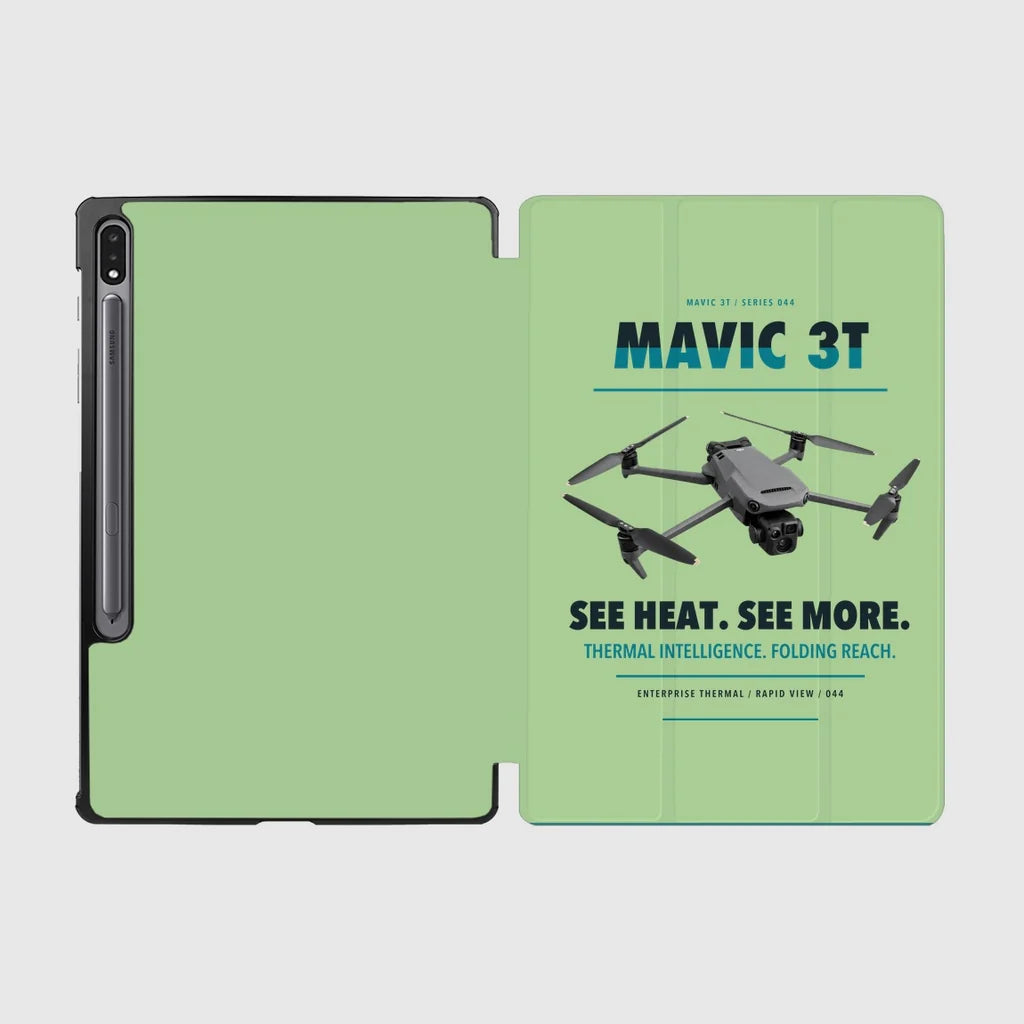 DJI Mavic 3 Thermal design on light green samsung tablet tablet case