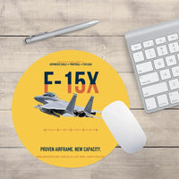 Thumbnail for F-15X Advanced Eagle Proposal Proven Airframe New Capacity design on yellow round mouse pad