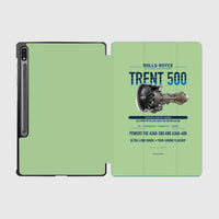 Thumbnail for TRENT 500 design on light green samsung tablet tablet case