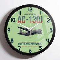 Thumbnail for AC-130J Ghostrider design on light green framed wall clock