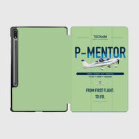 Thumbnail for Tecnam P-Mentor design on light green samsung tablet tablet case
