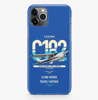 Thumbnail for Cessna 182 Skylane design on blue magsafe iphone case, for iPhone Pro Max
