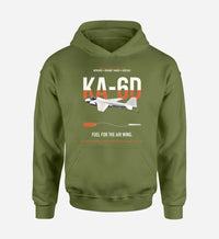 Thumbnail for KA-6D Intruder design on green army double-side hoodie, single-side print