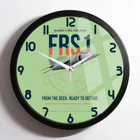 Thumbnail for British Aerospace Sea Harrier FRS.1 design on light green framed wall clock