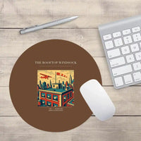 Thumbnail for VINTAGE G4312 - The Rooftop Windsock - Designed Mouse Pads design on brown round
