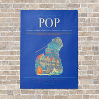 Thumbnail for Gregorio Luperón International Airport POP — Puerto Plata vertical canvas print - no frame - blue background