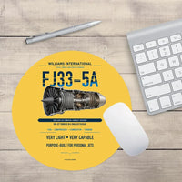 Thumbnail for FJ33-5A design on yellow round mouse pad