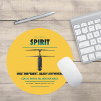 Thumbnail for Ascent AeroSystems Spirit design on yellow round mouse pad