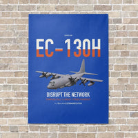 Thumbnail for EC-130H Compass Call vertical canvas print - no frame - blue background