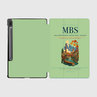 Thumbnail for MBS International Airport (MBS) design on light green samsung tablet tablet case