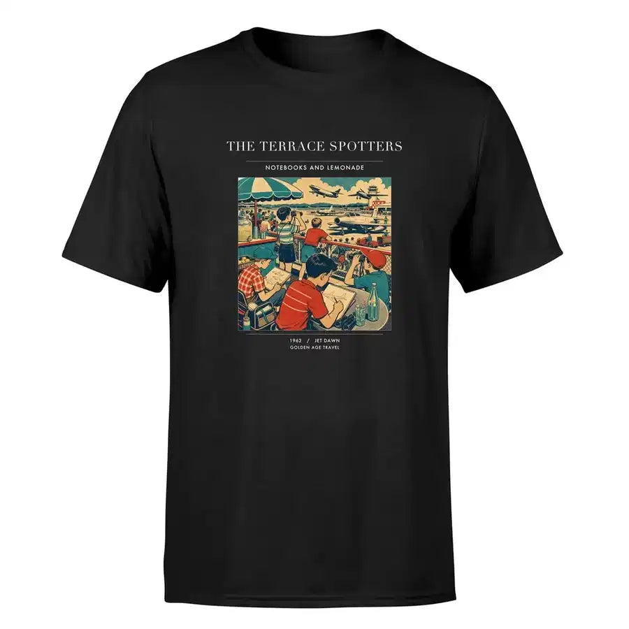VINTAGE G4114 - The Terrace Spotters - Premium T-Shirt design on black premium t shirt