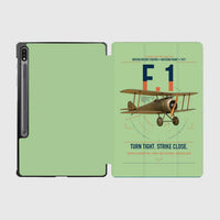 Thumbnail for Sopwith Camel F.1 design on light green samsung tablet tablet case